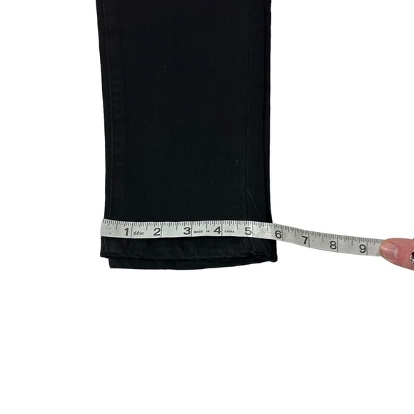 Black Label by C’est Toi Black Velvet Jean Pant Sz Large 30x28 Elastic Waist NWT - Picture 16 of 16